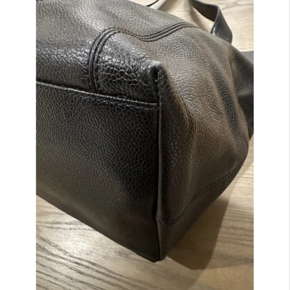 *SOLD* Chanel Black Leather Tote Bag - Picture 15 of 15